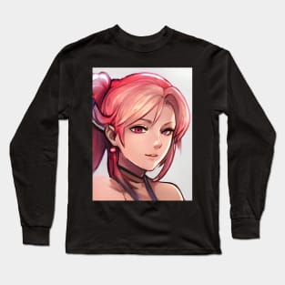 Beautiful redhead anime girl Long Sleeve T-Shirt